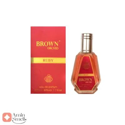 ادکلن براون ارکید رابی فراگرنس ورد 50 میل | Brown Orchid Ruby