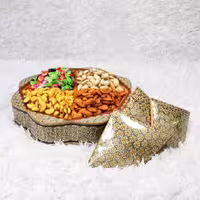 شکلات خوری چهار درب 8 ضلعی تاج دار  توراش پایه دار  خاتم کاری(مدل ممتاز)(گارانتی 120 ماهه)