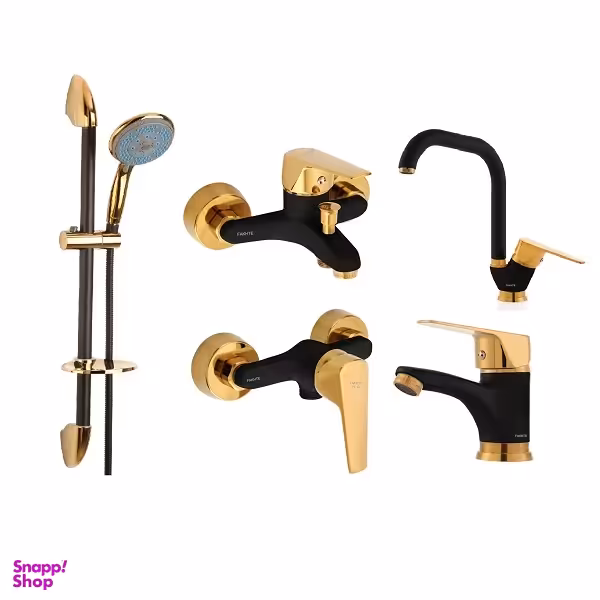 ست شیرآلات فاخته مدل مارگارت کد MT2KH مجموعه 5 عددی