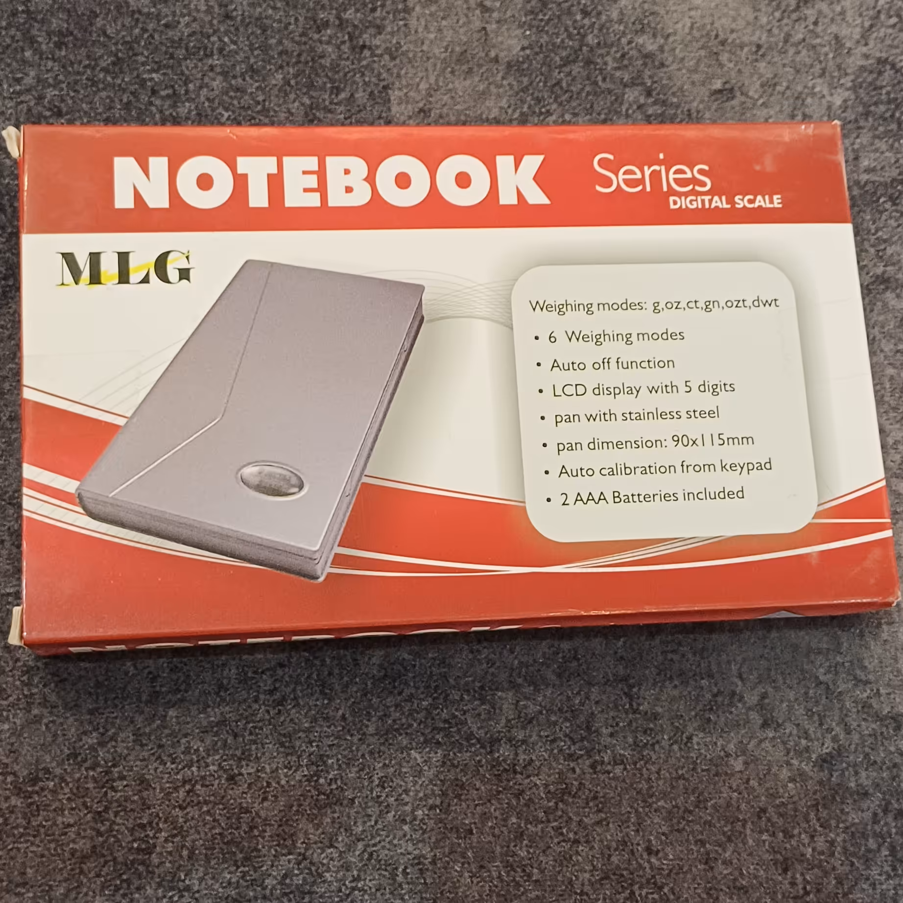 ترازو دیجیتال 500 گرمی سه  3 صفر نوت بوک 0.01