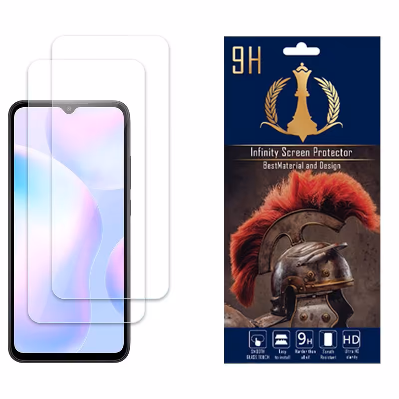 محافظ صفحه نمایش اینفینیتی مدل NANOمناسب برای شیائومی Redmi 9A بسته دو عددی