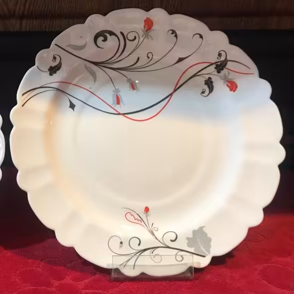 سرویس آرکوپال 25 پارچه مقصود طرح  یاسمین قرمز - ارسال با پست تیپاکس (پس کرایه)