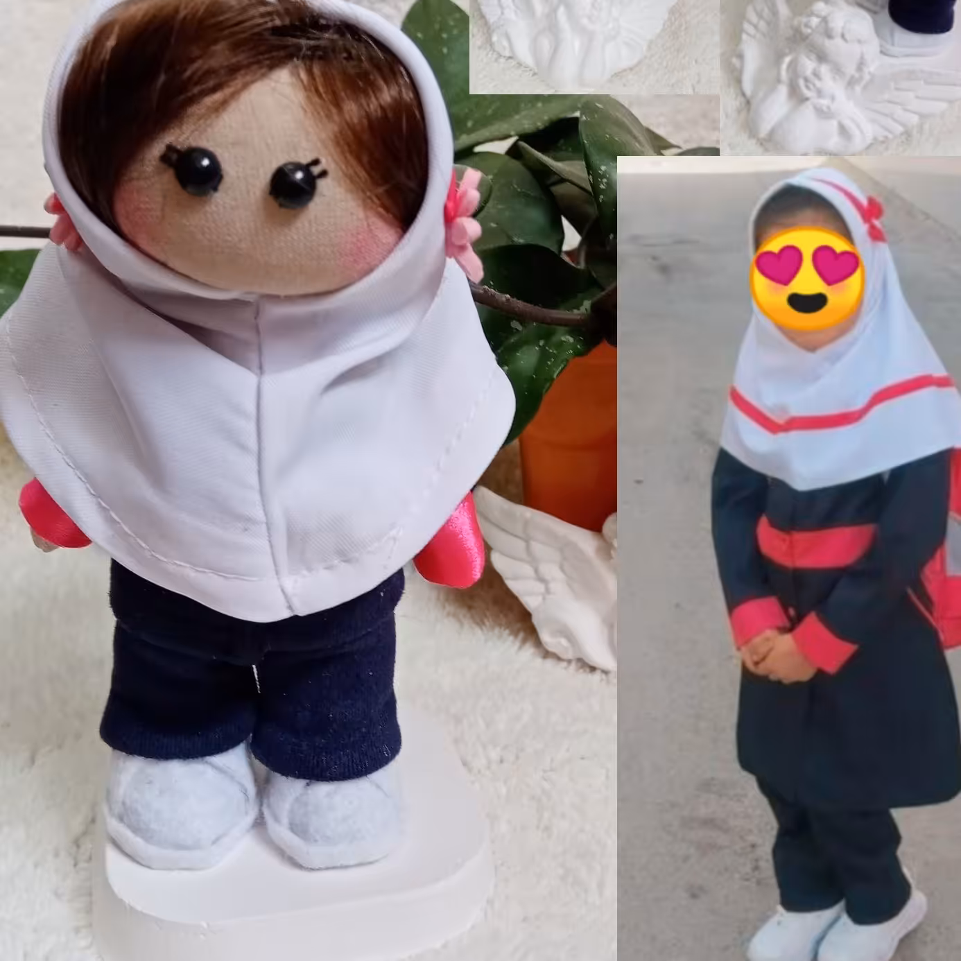 عروسک روسی کد 40 مدل دانش آموز سفارش از روی عکس سر چرخشی (پس کرایه)
