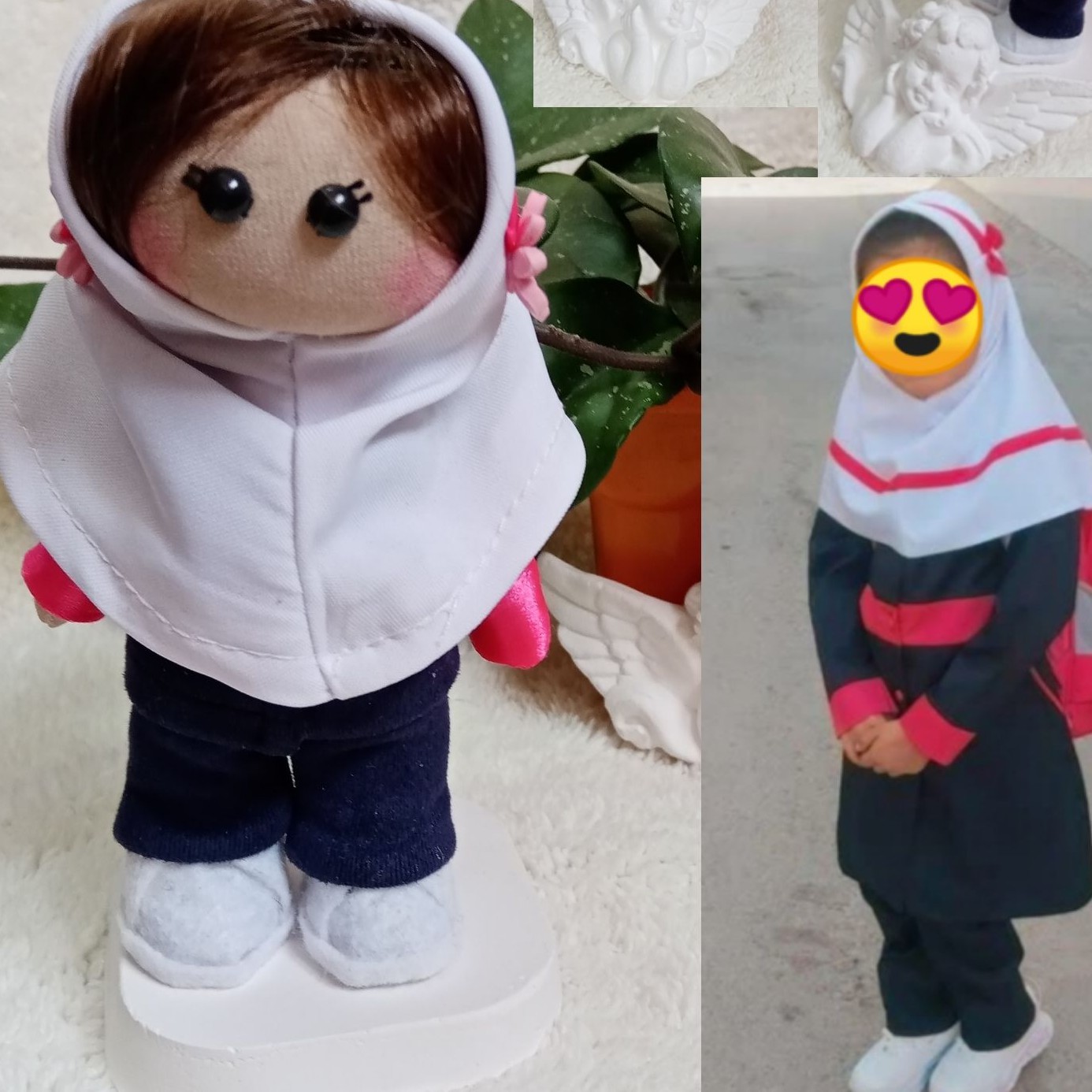 عروسک روسی کد 40 مدل دانش آموز سفارش از روی عکس سر چرخشی (پس کرایه)