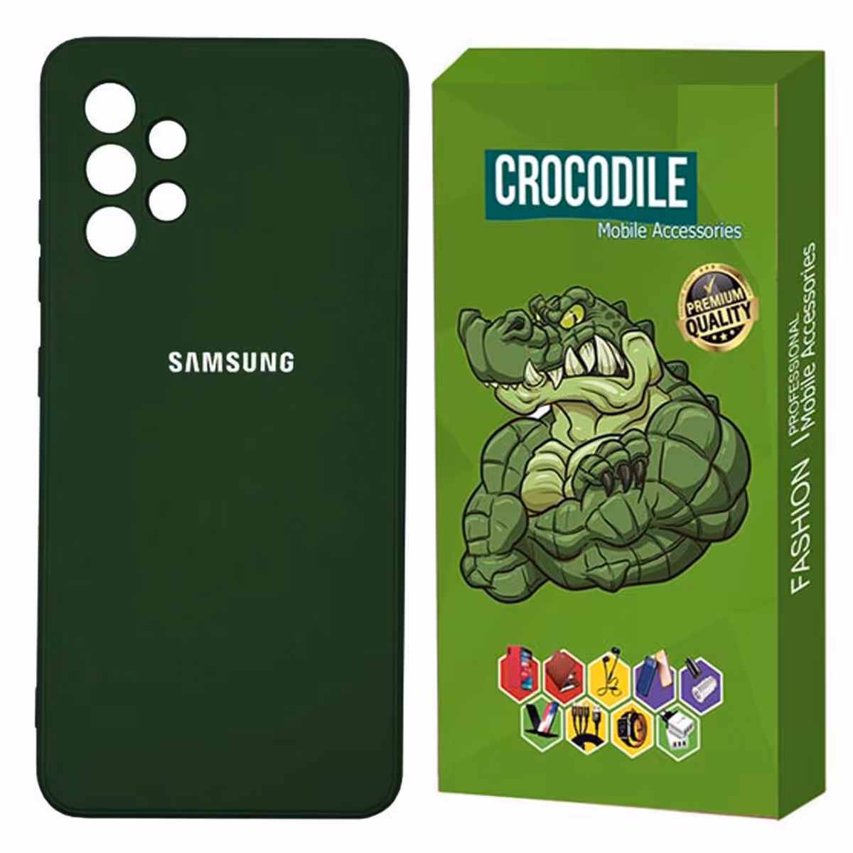 کاور سیلیکونی کروکودیل مناسب برای گوشی سامسونگ Galaxy A32