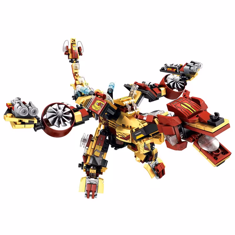 خرید لگو 2 در 1 طرح Iron Man کد 60021 مدل MK42 SEMBO BLOCK با 451 تکه