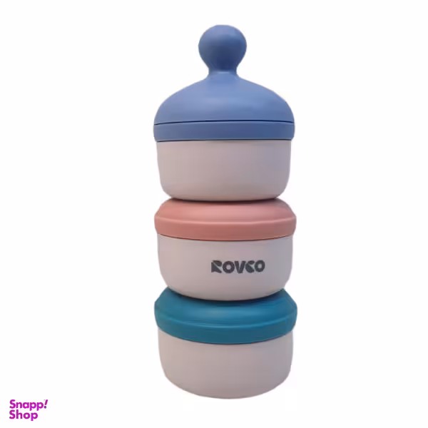 ظرف نگهدارنده غذای کودک مدل رووکو کد 6009 مجموعه 3 عددی