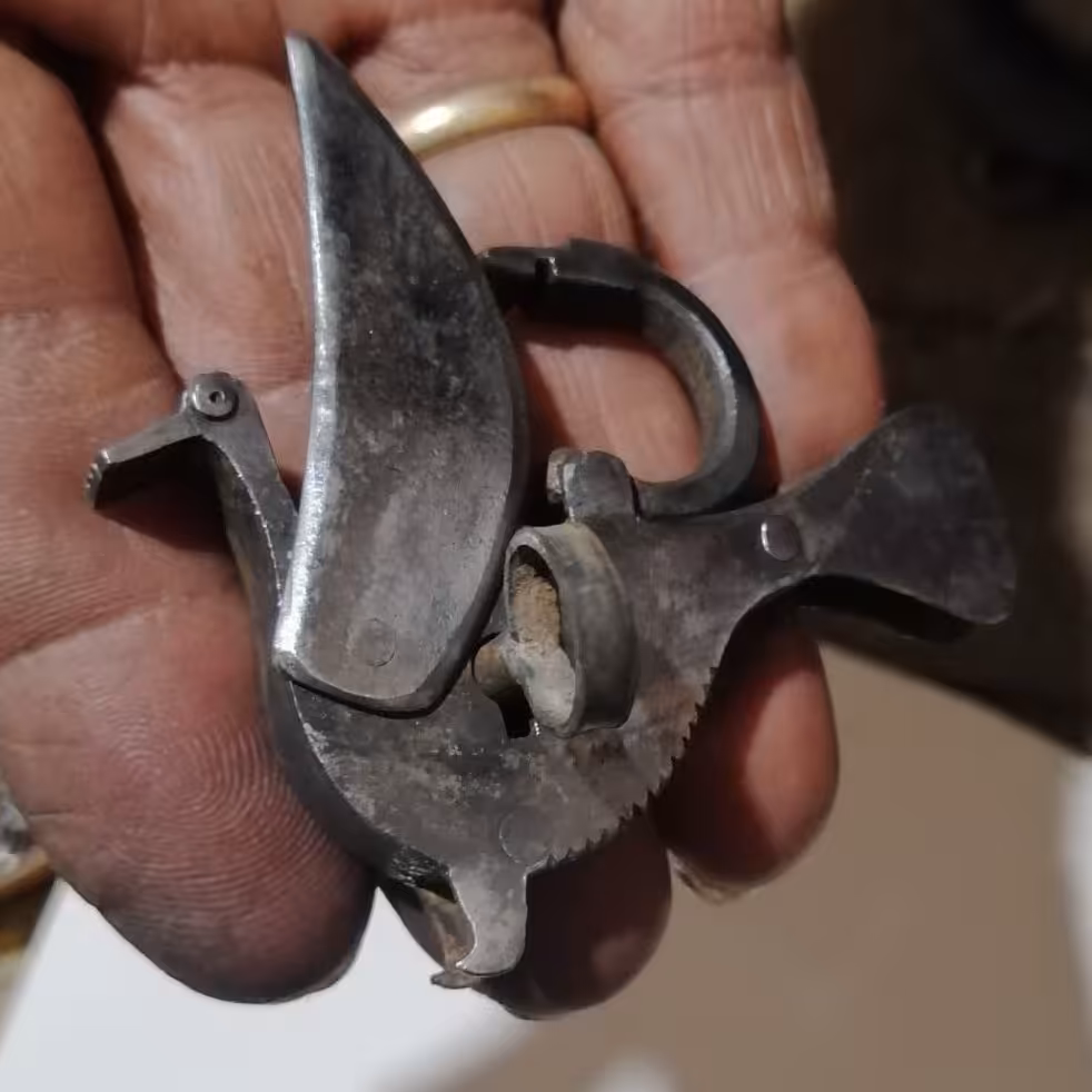 قفل کلکسیونی دست ساز کبوتری بالدار تک کلید