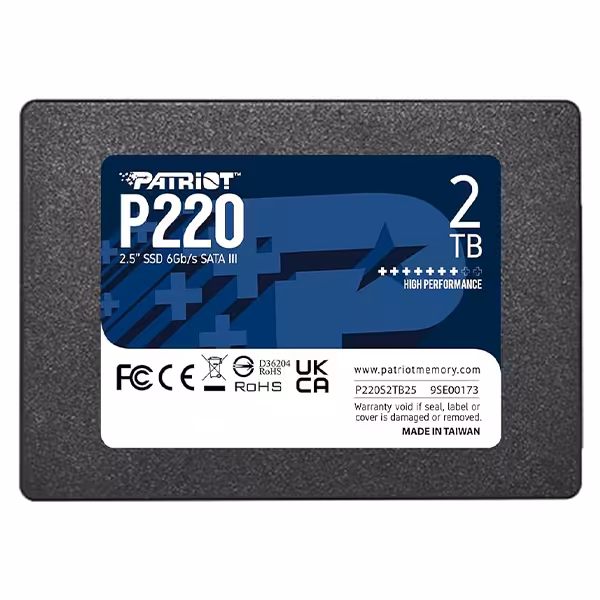 حافظه اس اس دی پاتریوت مدل  P220 SATA III 2.5inch 2TB