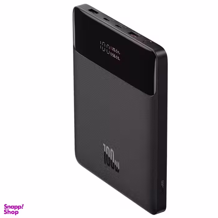 پاوربانک باسئوس مدل PPBL000201 100W ظرفیت 20000 میلی آمپر ساعت