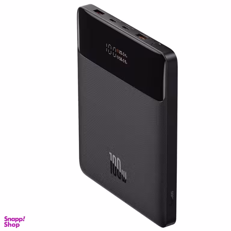 پاوربانک باسئوس مدل PPBL000201 100W ظرفیت 20000 میلی آمپر ساعت