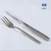 کارد و چنگال میوه خوری MG - مدل پرنس - استیل مات و براق