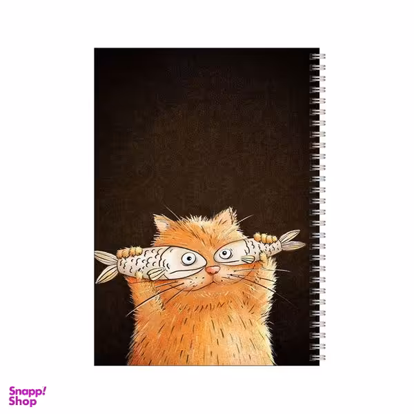 دفتر مشق 80 برگ بامبیلیپ طرح گربه ی چشم ماهی کد 7013384