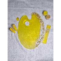 پالت نقاشی رزینی زرد 