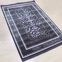 فرش ترک طرح افشان زمینه مشکی 4متری 700 شانه برند نویان