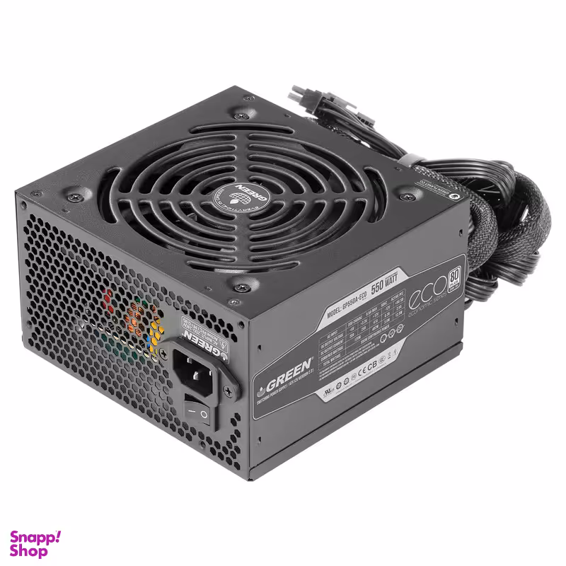 منبع تغذیه کامپیوتر گرین مدل GP550A-ECO Rev3.1