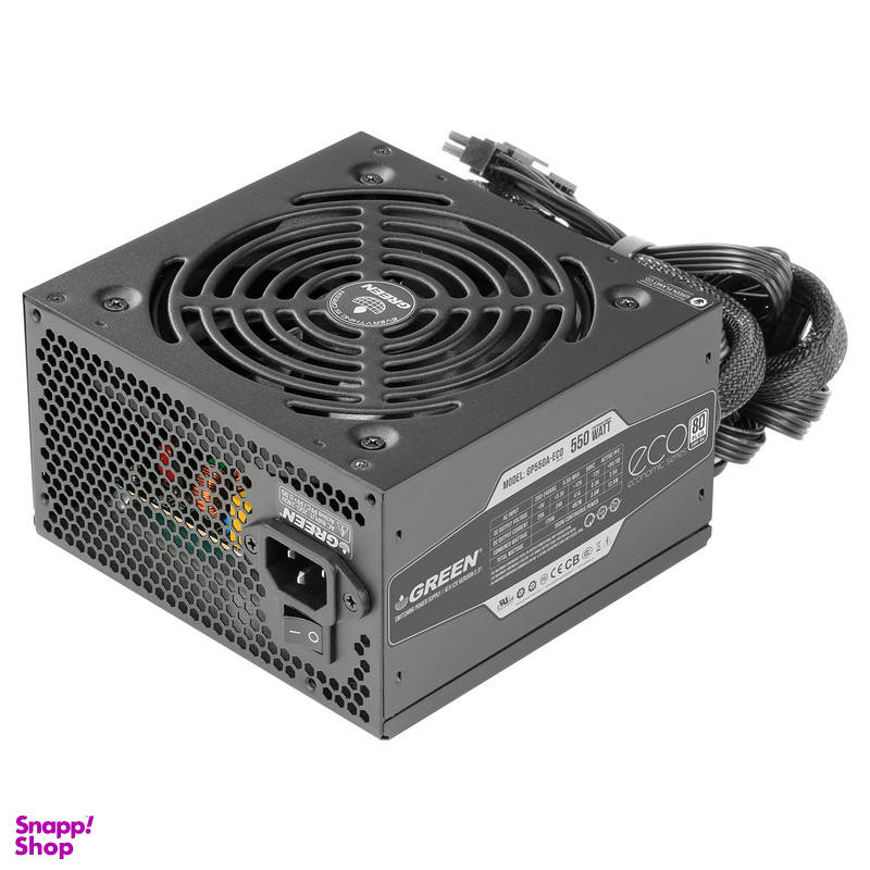 منبع تغذیه کامپیوتر گرین مدل GP550A-ECO Rev31