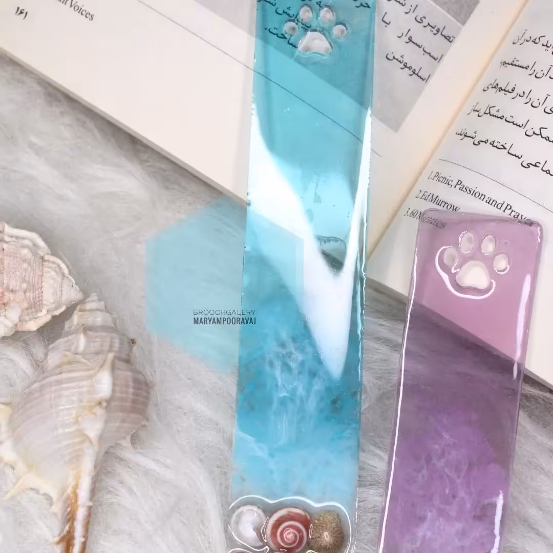 نشانگر کتاب طرح دریا در2 سایز بزرگ15 در 3 و کوچک 10 در3 رنگ قابل تغییر 