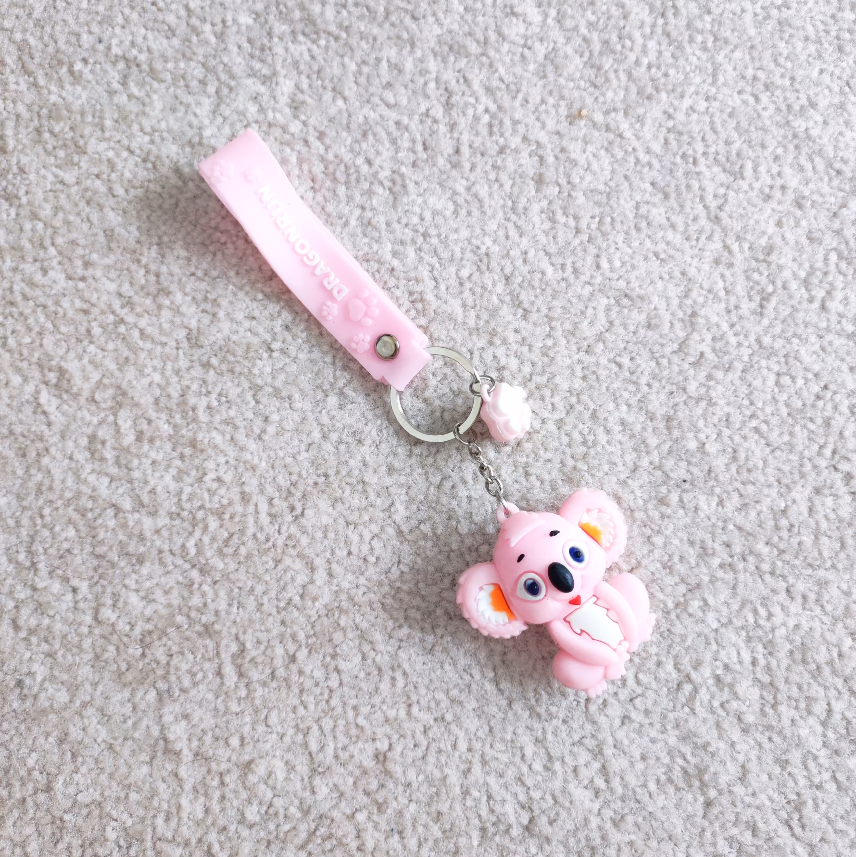 جا کلیدی فانتزی سیلیکونی جا سوییچی عروسکی خاص نرم کوآلا صورتی