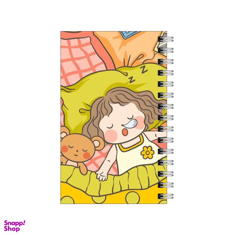 دفترچه یادداشت 60 برگ مدل To Do List طرح دختر خوابالو و خرسش کد 6646705