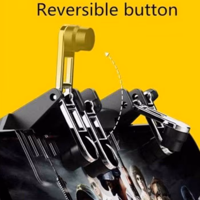 دسته بازی پابجی مدل AK 66 مناسب گوشی موبایل با نصب آسان و طراحی ارگونومیک دارای 4 پدال    