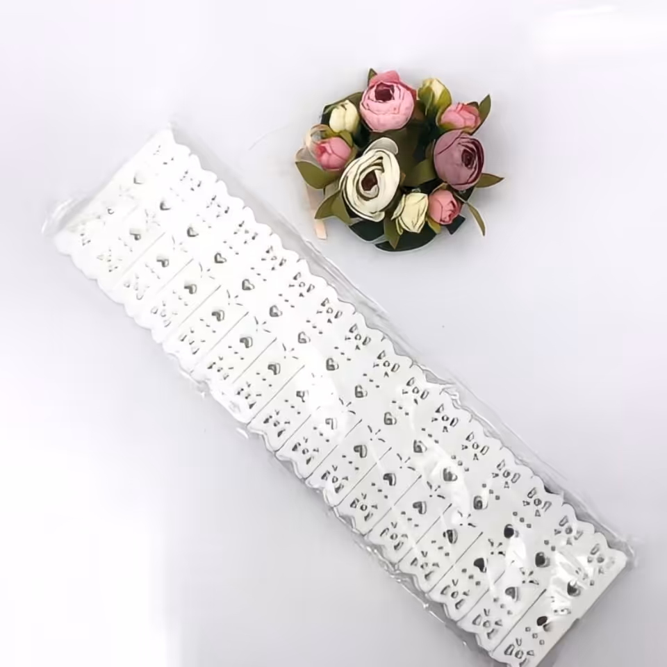 تقسیم کننده کشو برشی 6 خشابه نظم دهنده و ارگانایزر روی میز (قلبی سفید) 