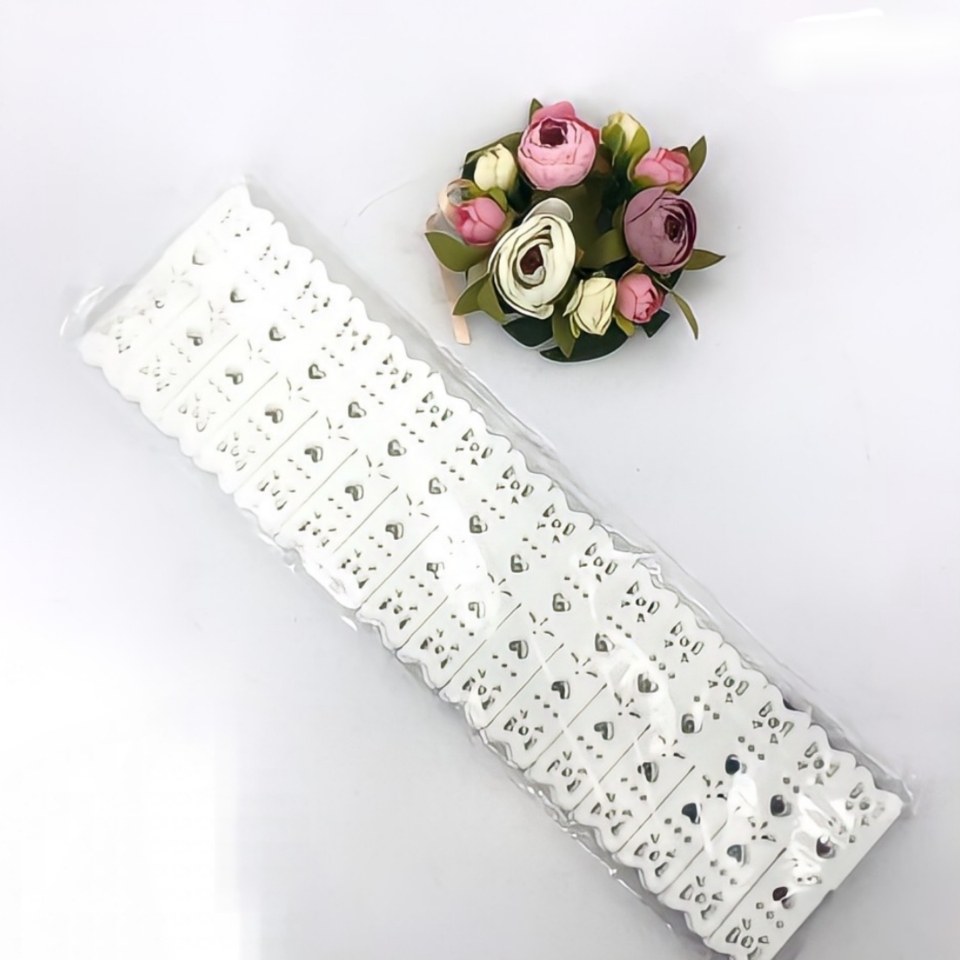 تقسیم کننده کشو برشی 6 خشابه نظم دهنده و ارگانایزر روی میز (قلبی سفید) 