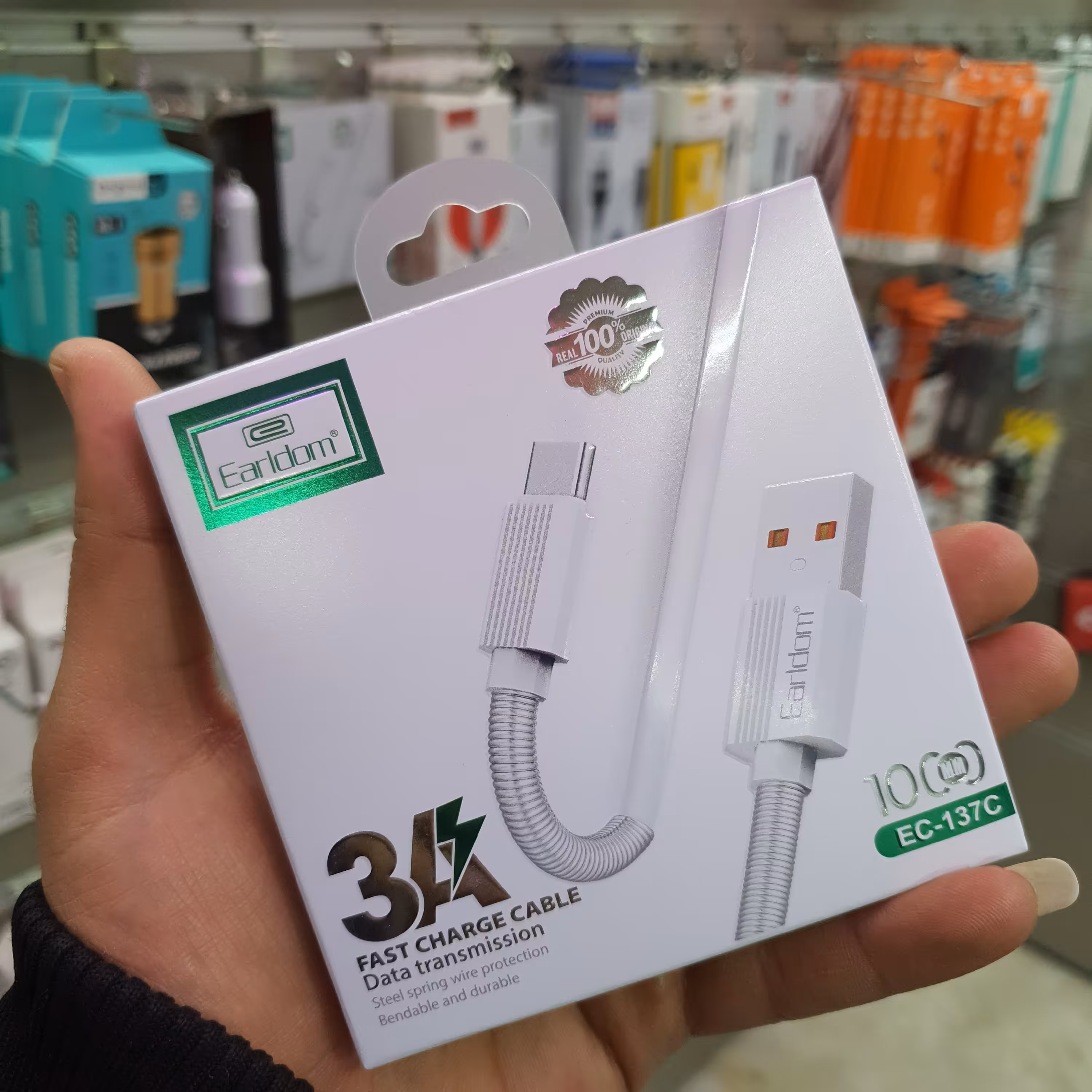 کابل شارژ تایپ سی Type-C ارلدرام (Earldom) مدل EC-137c