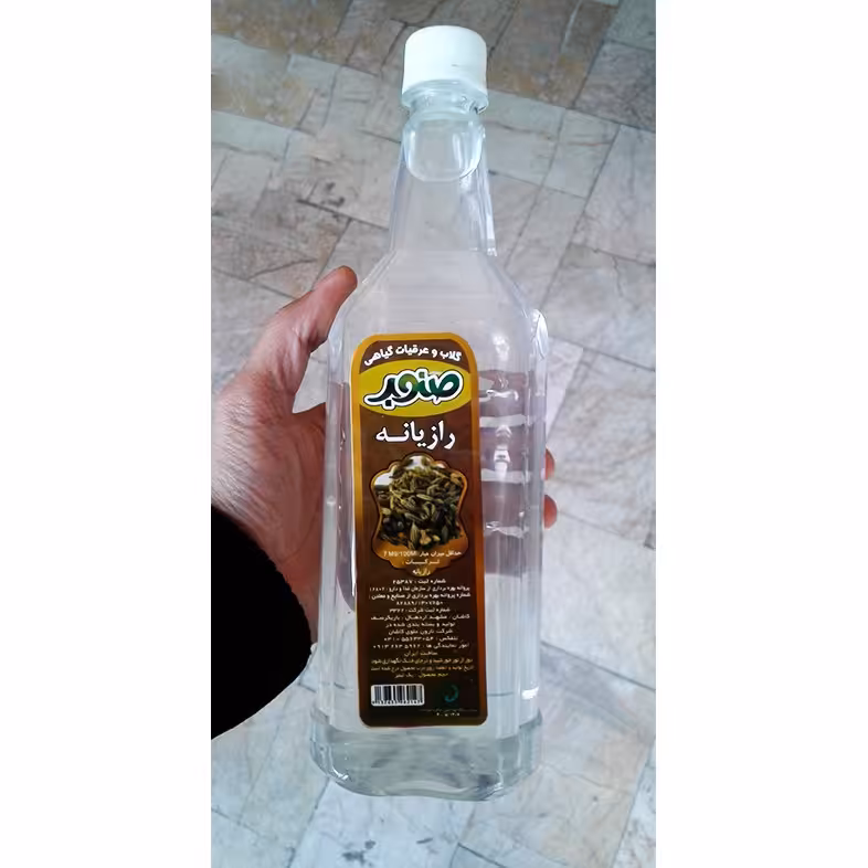 عرق رازیانه سنتی کاشان یک لیتری