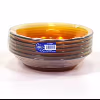 ظرف سرو دورالکس فرانسه عسلی قطر 14 سانت ( حلواخوری )