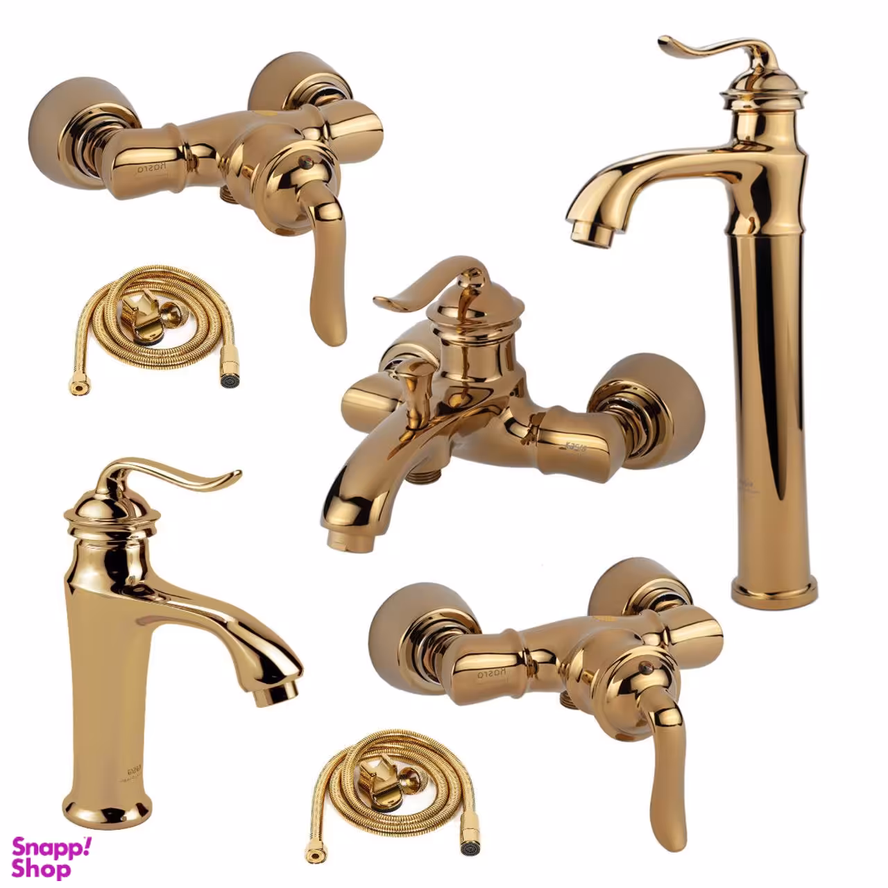 ست شیرآلات کسری مدل Danube مجموعه 7 عددی