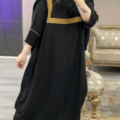 مانتو عبایی نوار دار