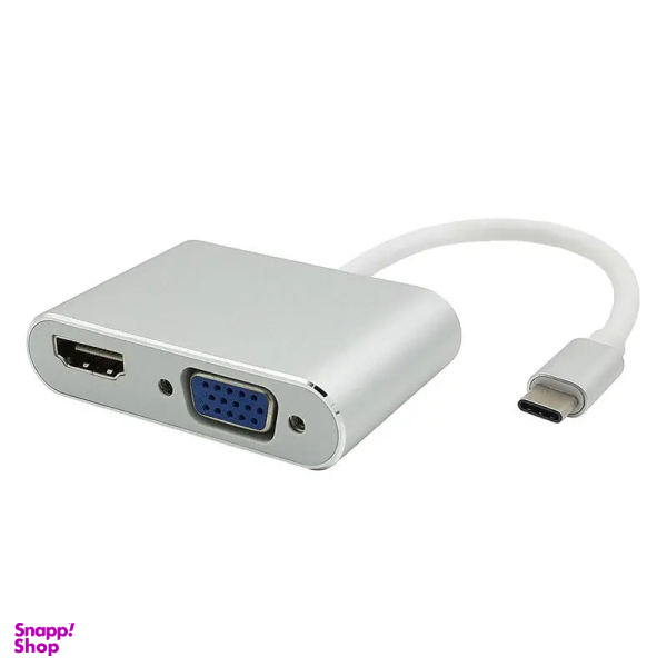 مبدل USB-C به HDMI/VGA مدل ph3206