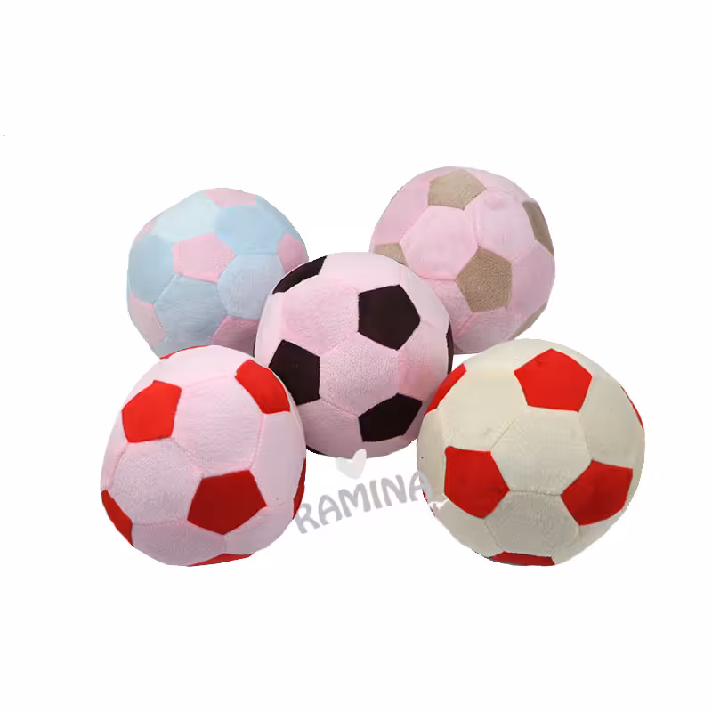 توپ چهل تکه مخملی رنگی بچه گانه