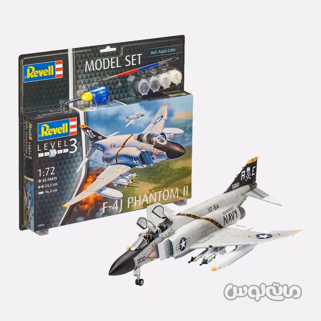 اسباب بازی جنگنده فانتوم F-4J مدلسازی 172 رول

