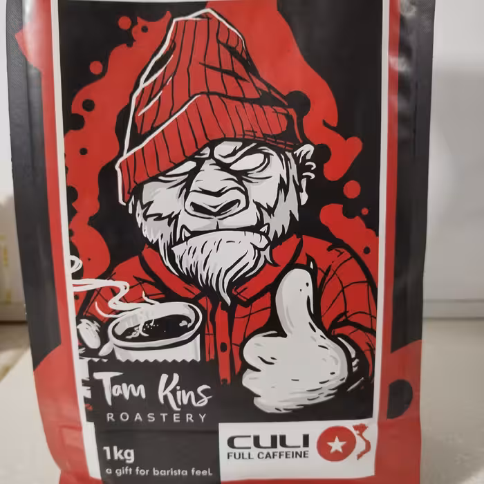 دانه قهوه تام کینز کولی قرمز ویتنام  100درصد روبوستا فول کافئین 