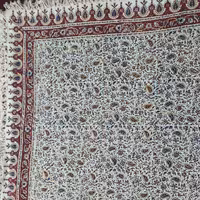 عمده فروشی سفره قلم کاری سایز  1در 1 طرح درهم بادمی