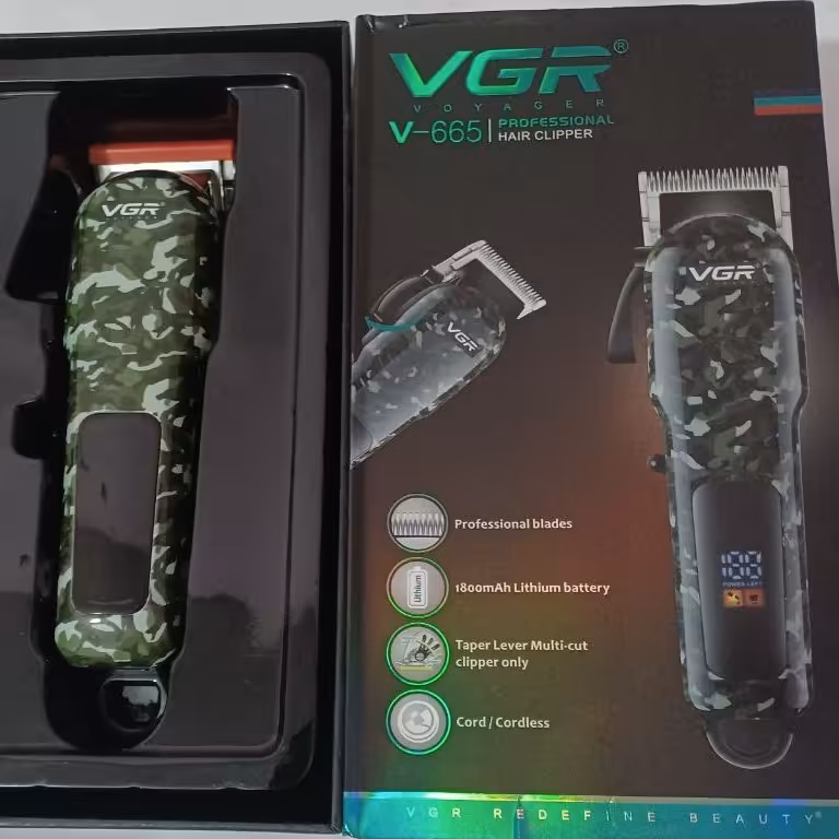 موزر وماشین اصلاح ریش تراش وی جی ار.پلنگی.ارتشی.پر قد رت