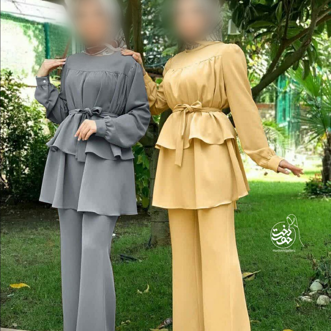 ست شومیز شلوار مدل آیشا جنس ابروبادی درجه یک 