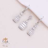 نیم ست نقره طرح امرالدکات فلاوردار کد 16640