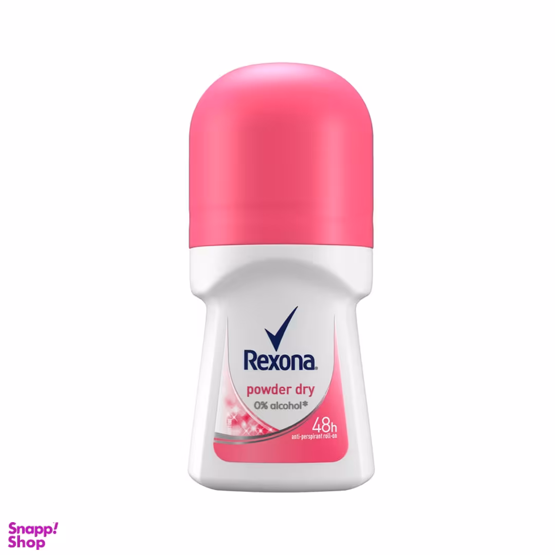 رول ضد تعریق زنانه رکسونا مدل Powder Dry حجم 50 میلی لیتر