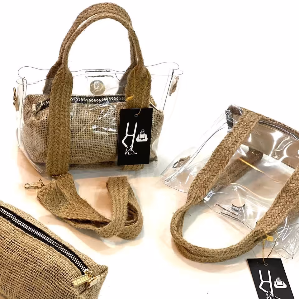 کیف دخترانه دستی و دوشی کنفی طلقی با ارسال رایگان 