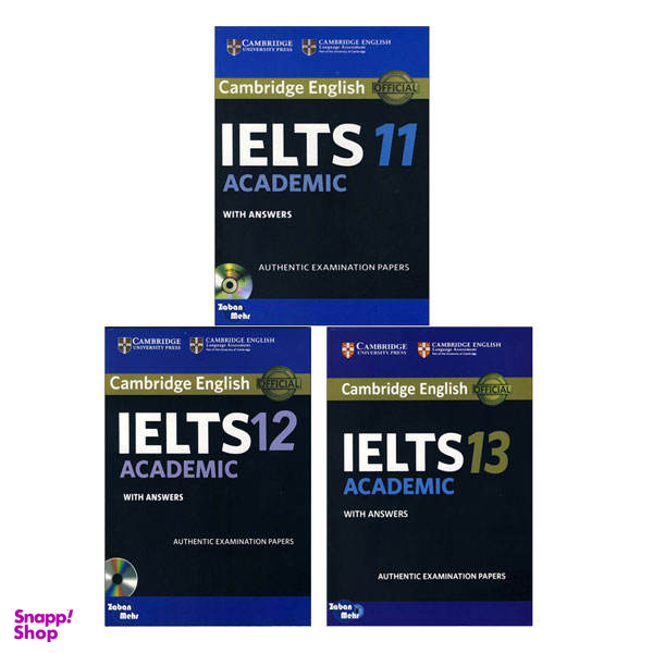 کتاب Cambridge IELTS 11_12_13 Academic / اثر جمعی از نویسندگان انتشارات زبان مهر 3 جلدی