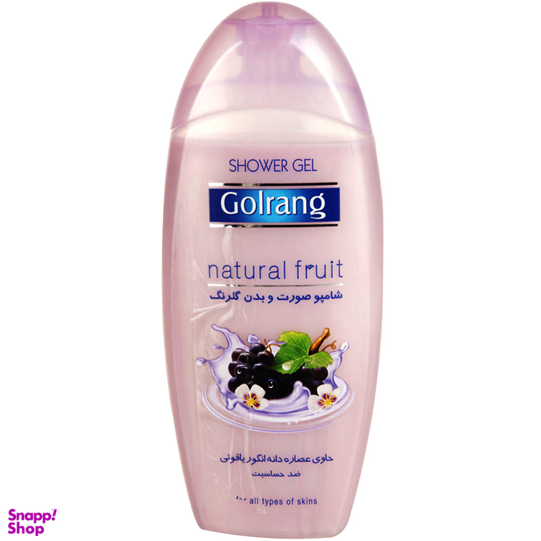 شامپو صورت و بدن گلرنگ مدل Natural Fruit حجم 400 میلی لیتر