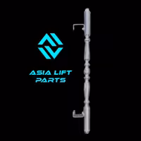 دستگیره فلزی درب آسانسور نقره ای