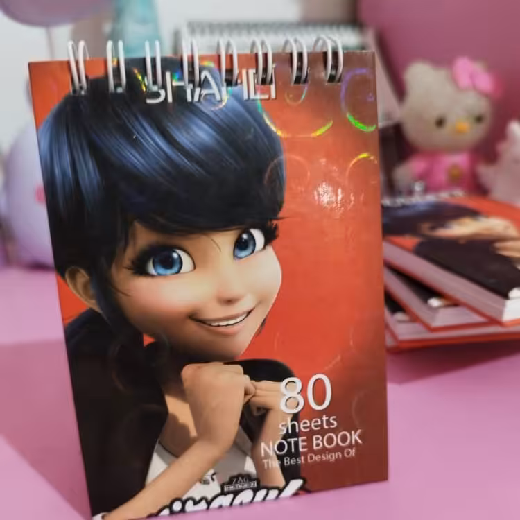 دفترچه یادداشت  دختر کفشدوزکی 