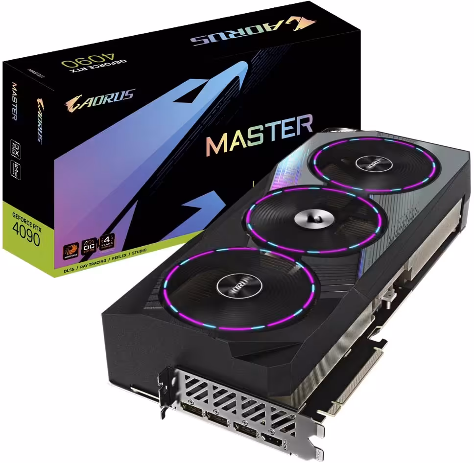 خرید کارت گرافیک گیگابایت Gigabyte AORUS GeForce RTX 4090 MASTER 24G با بهترین قیمت