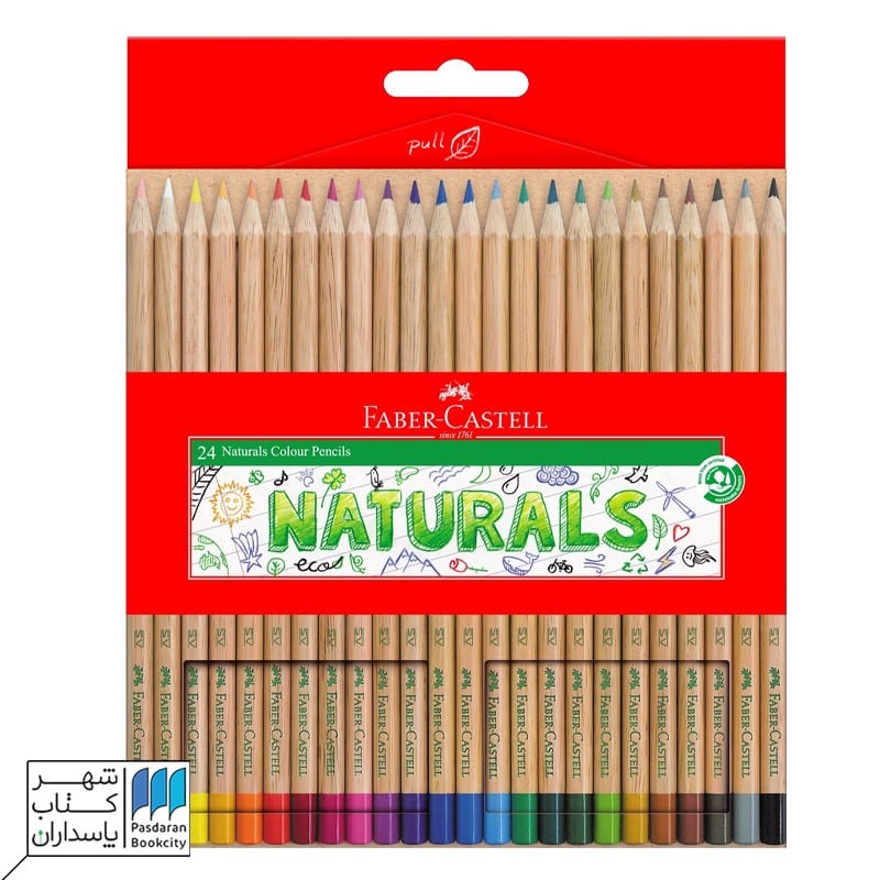 مداد رنگی 24 رنگ نچرال naturals جعبه مقوایی فابر کاستل fabercastell