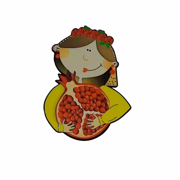 ابزار تزیین کیک به گز مدل یلدا با آقامون