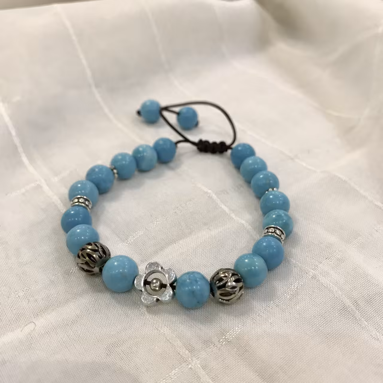 دستبند سنگ طرح فیروزه